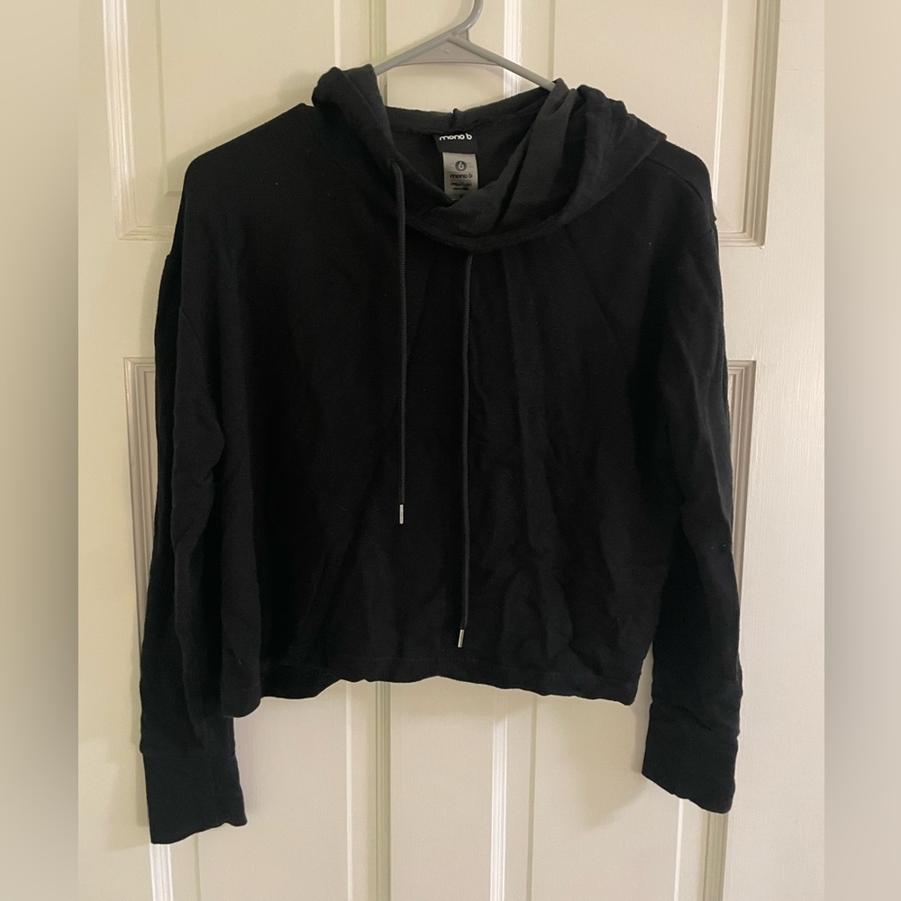Mono B Black Cowl Neck Sweater